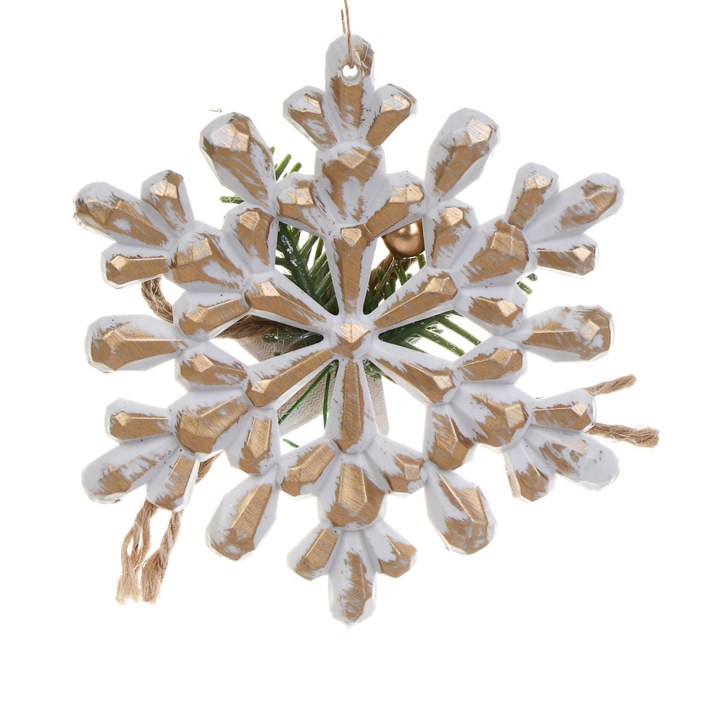 СНОУ БУМ Снежинка, 11,5 см, пластик, 26-630 - #4