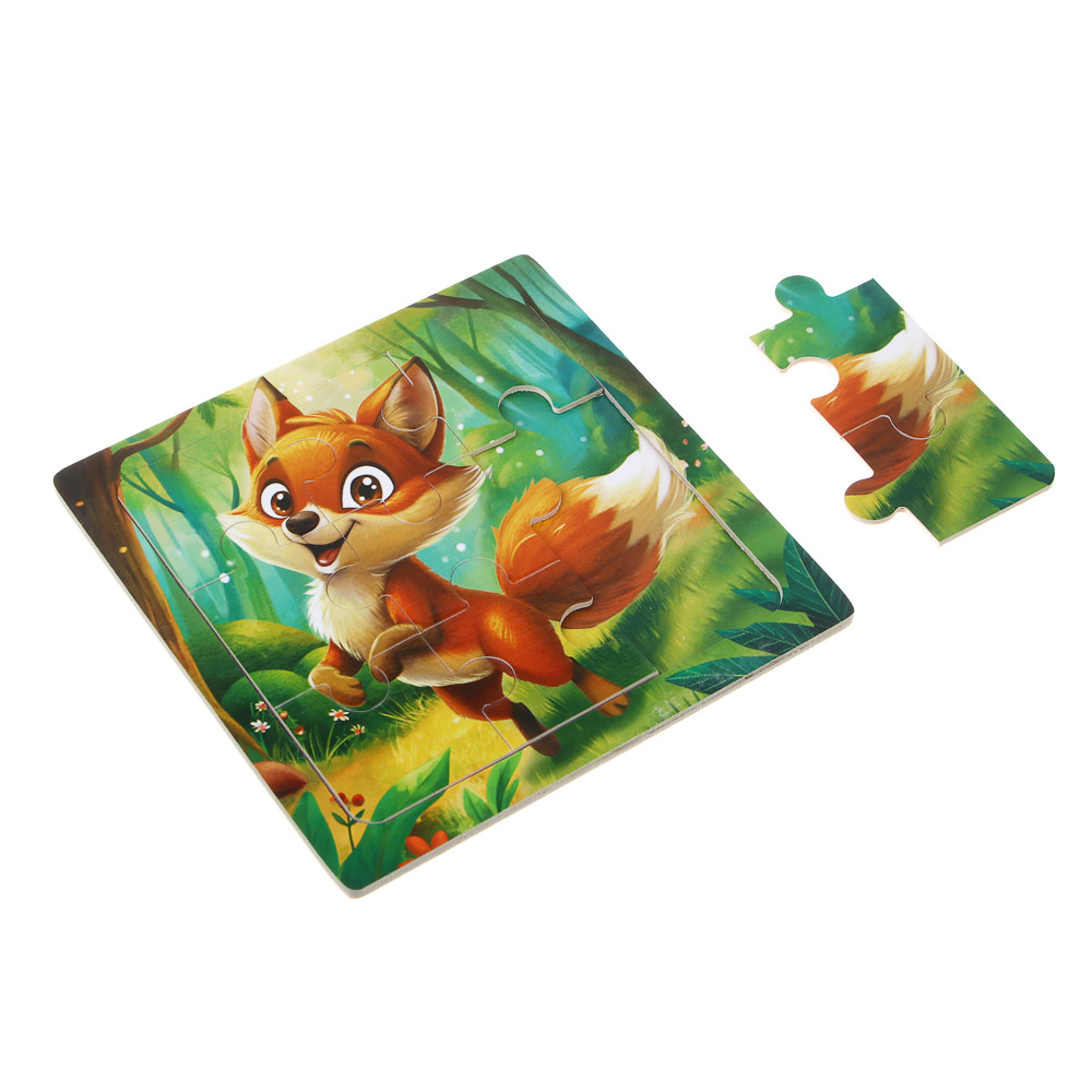 ИГРОЛЕНД Пазл деревянный для малышей, дерево, 15х15см, 6-10 дизайнов - #5