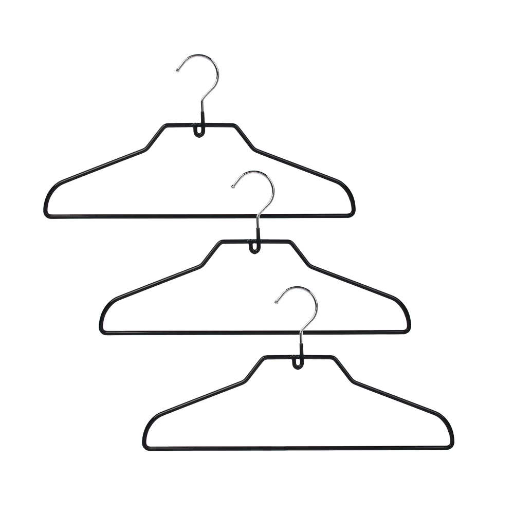 VETTA Набор вешалок 3шт металл с ПВХ покрытием 40см, (цвет mix), TCH-103*3 - #1