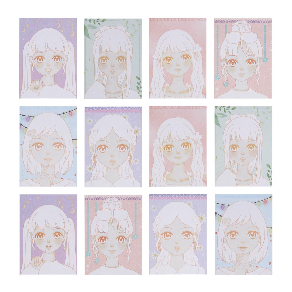 Набор для творчества с раскраской и наклейками, 18х28см, бумага, PVC, краски, 6 дизайнов - #5