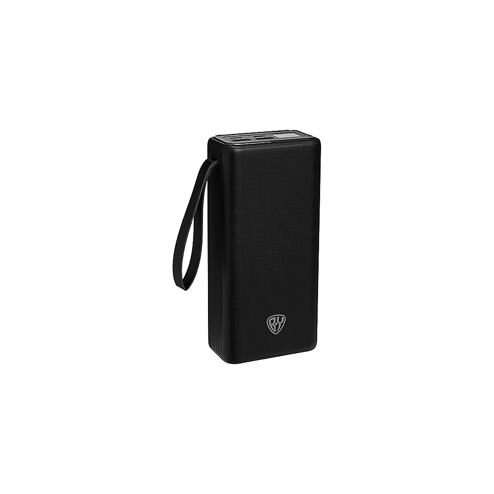 Аккумулятор мобильный BY 30000мАч, 2xUSB-A, 2xUSB-C, 20W, 3A, цифровой индикатор, пластик, чёрный - #1
