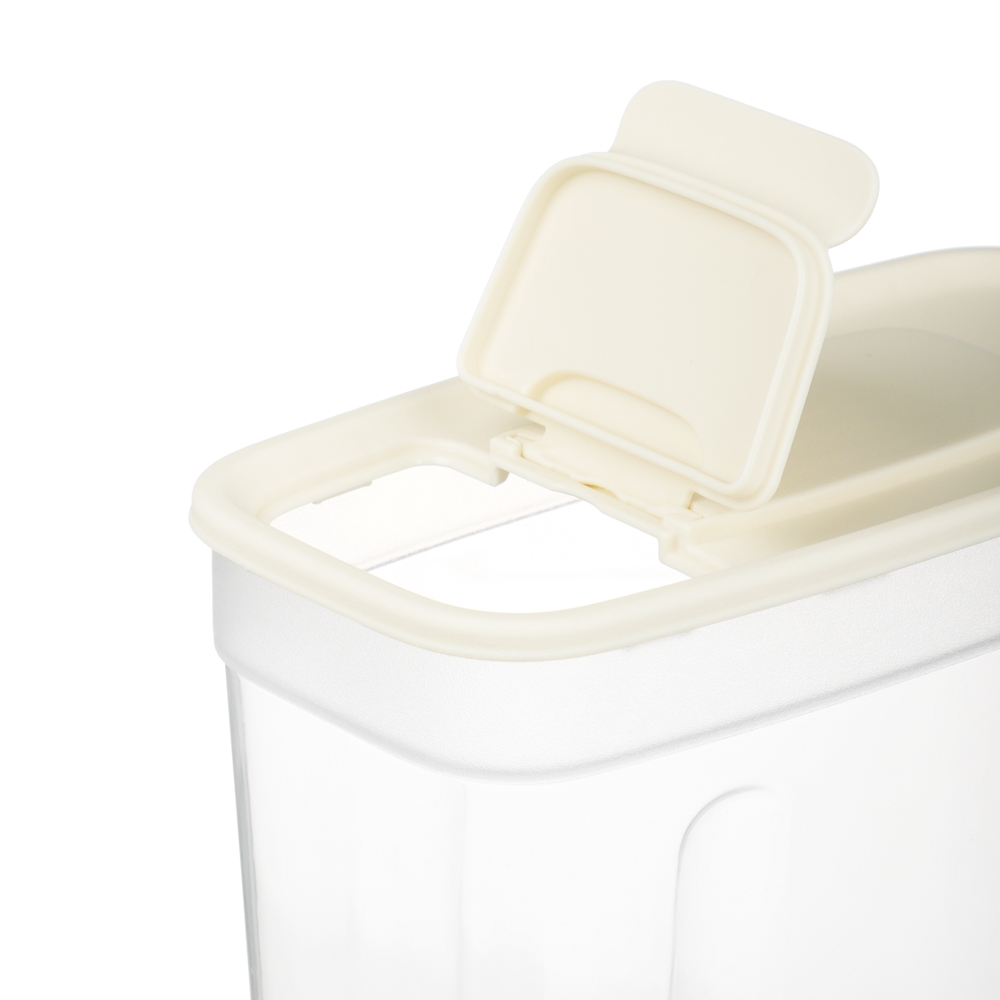 Банка для сыпучих продуктов КУСКУС прямоугольный 1,4л (170x85x155мм), пластик - #3