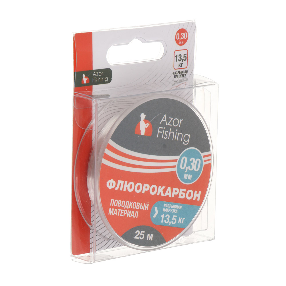 Материал поводковый тм AZOR FISHING, флюорокарбон 25м (0,25мм,0,30мм,0,40мм), 3 вида - #6