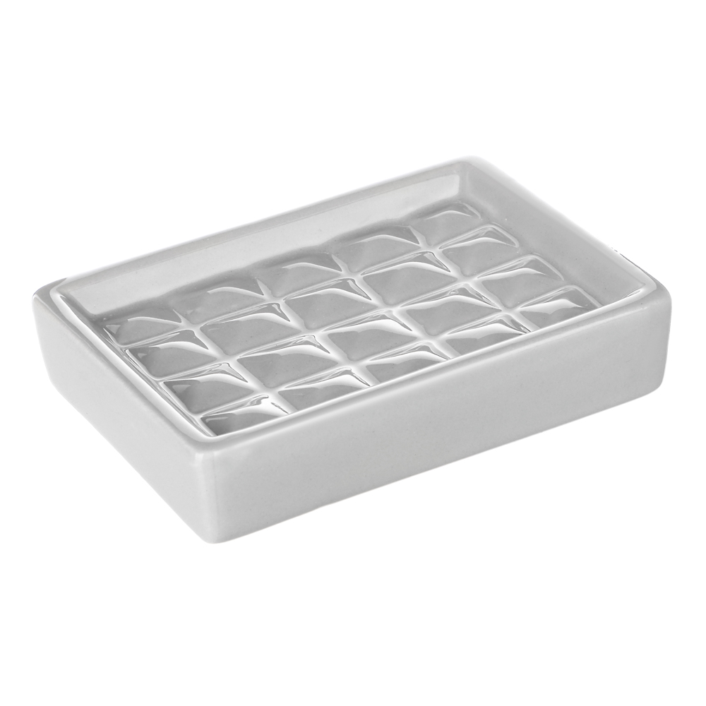 VETTA Мыльница "Грани будущего", керамика, серый - #1