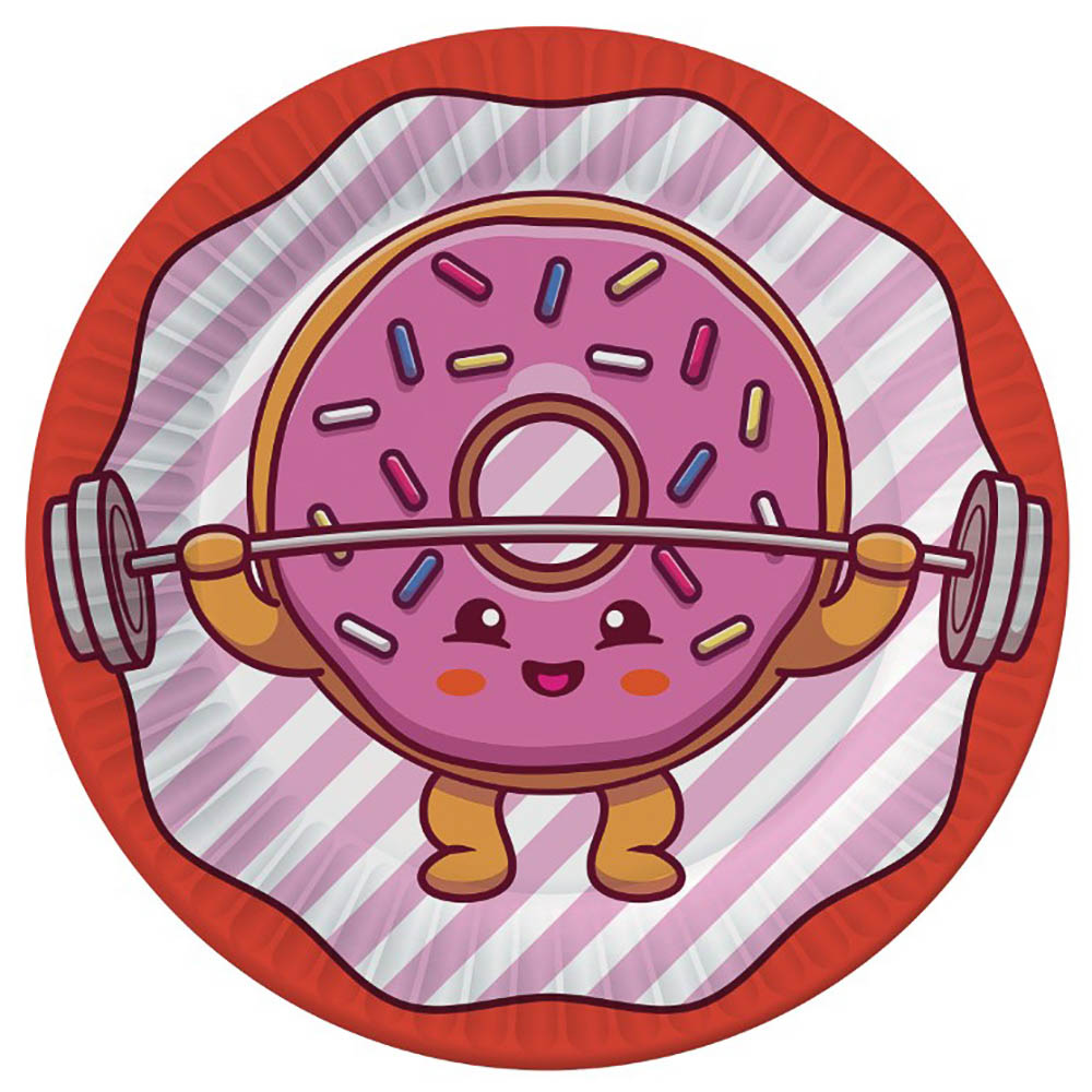 Набор бумажных тарелок Ожившая еда, 6 шт d=230 мм - #5