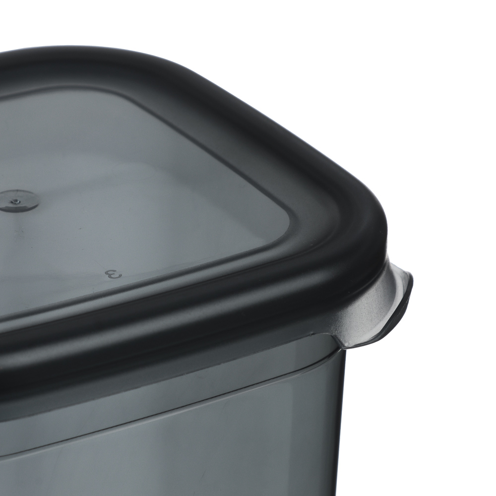 Ёмкость для сыпучих продуктов 1,4л 110х105х185, пластик, графит - #2