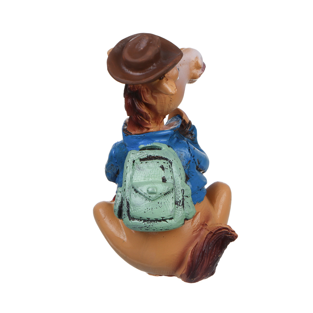 СНОУ БУМ Фигурка лошади в ковбойке 5.5x6x9 см, полистоун, 4 дизайна - #3