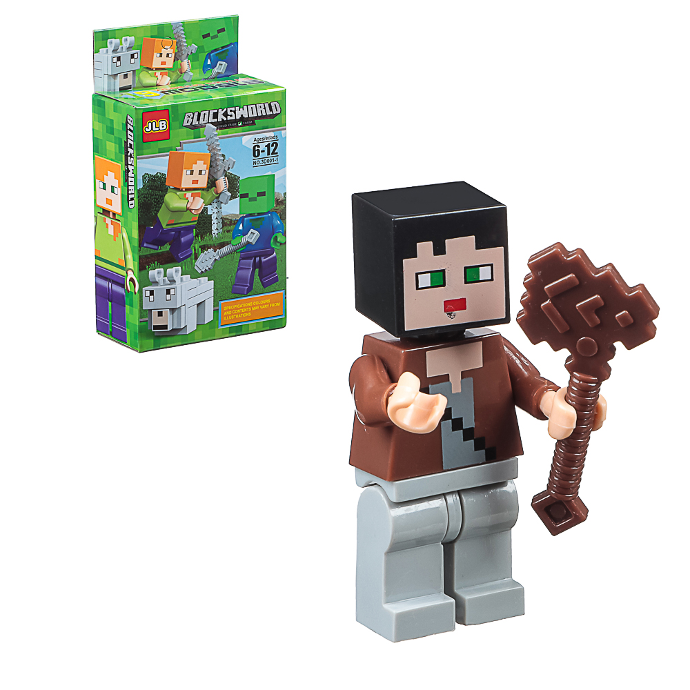 Конструктор "BlocsWorld. Персонажи" 6-12 деталей, ABS, 8х4х14 см, 4 вида - #5