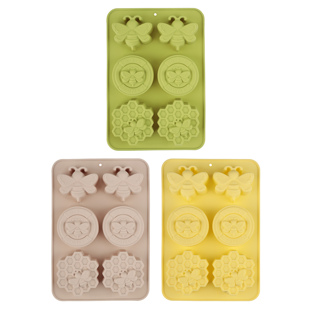 VETTA Форма силиконовая 6 ячеек, 25,5x17,5x3,0см "Медовая" - #1