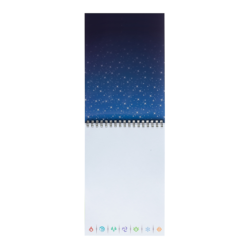 Геншин. Творческий блокнот cо стикерами и переводными татуировками A5, 14,5x7x21,5см - #3