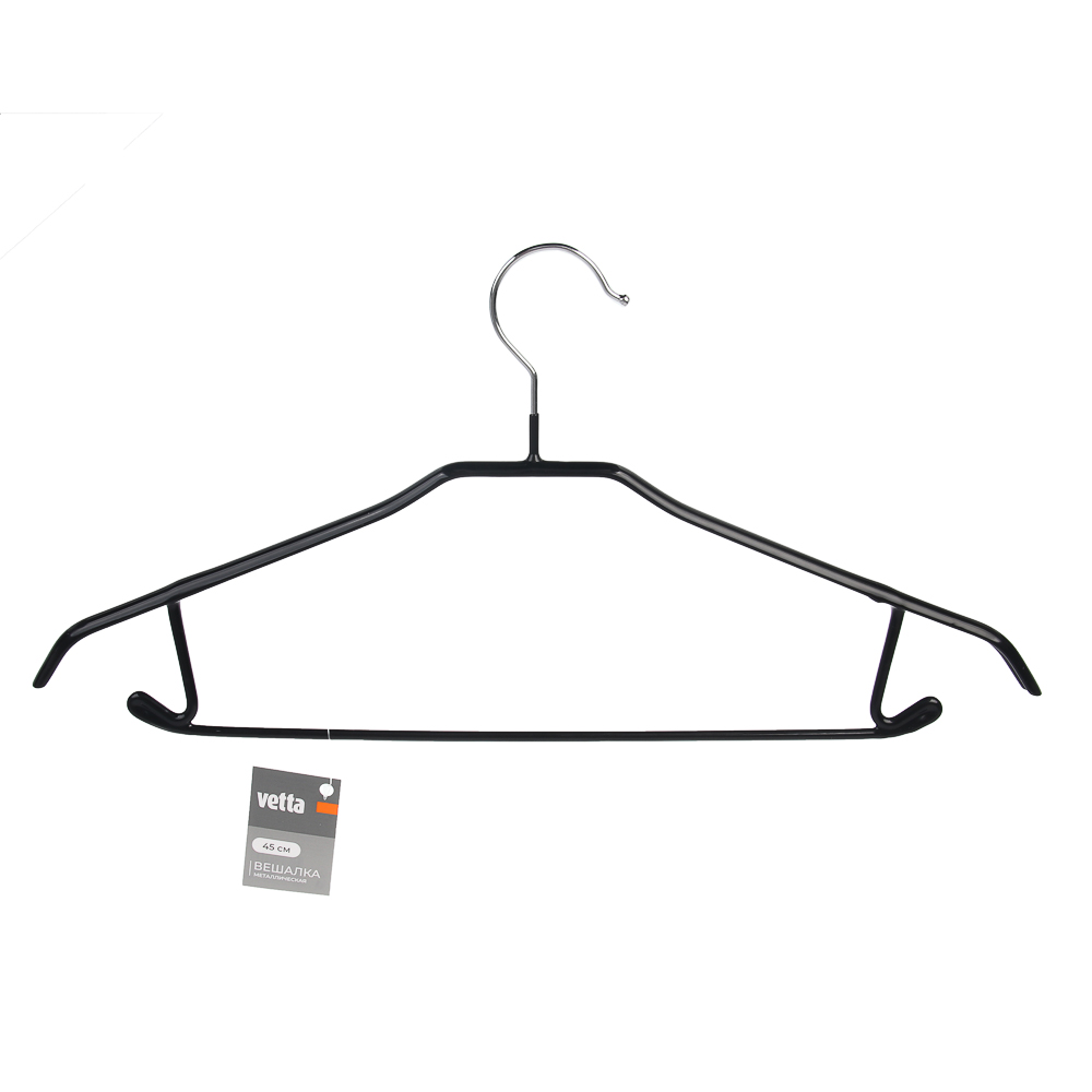 VETTA Вешалка металл с ПВХ покрытием 45см, цвет черный, TCH-202 - #5
