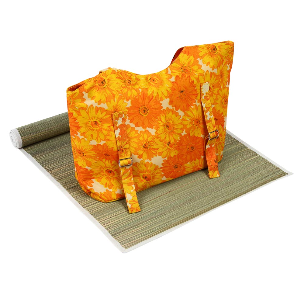 ЯРКОЕ ЛЕТО Сумка с пляжным ковриком в комплекте, 45,5x17x31см - #4