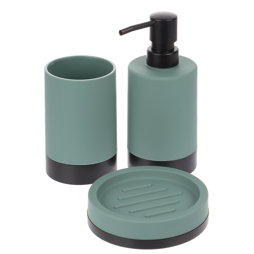 Мыльница GUL, серо-зелёный, пластик, SWP-2401-GRN-04 - #3