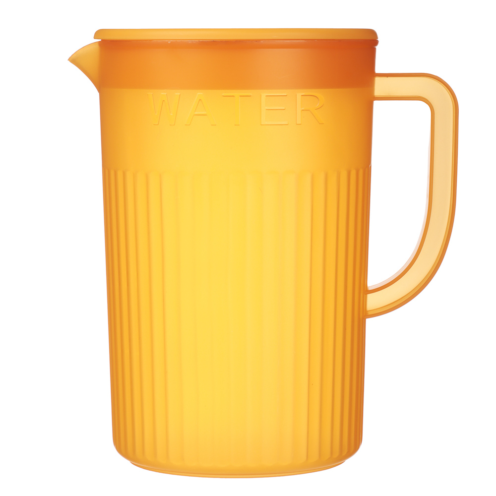 Набор кувшин для воды с крышкой 2л, 4 стакана, 2 цвета, пластик - #3