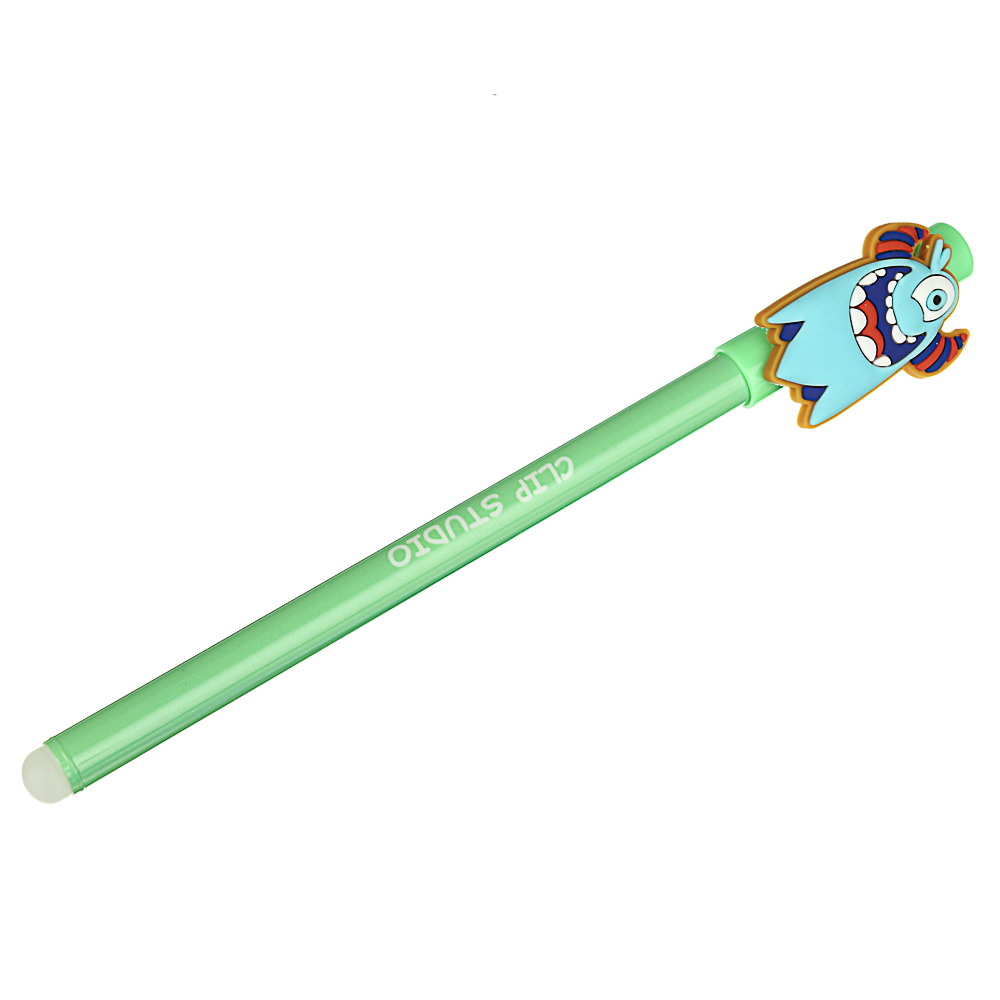Ручка гелевая "Пиши - стирай", с резиновой фигуркой, синяя - #2