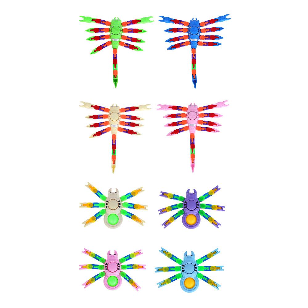 ИГРОЛЕНД Игрушка антистресс "Пауки и скорпионы" светится в темноте, PP, 15х14 см, 8 дизайнов - #2