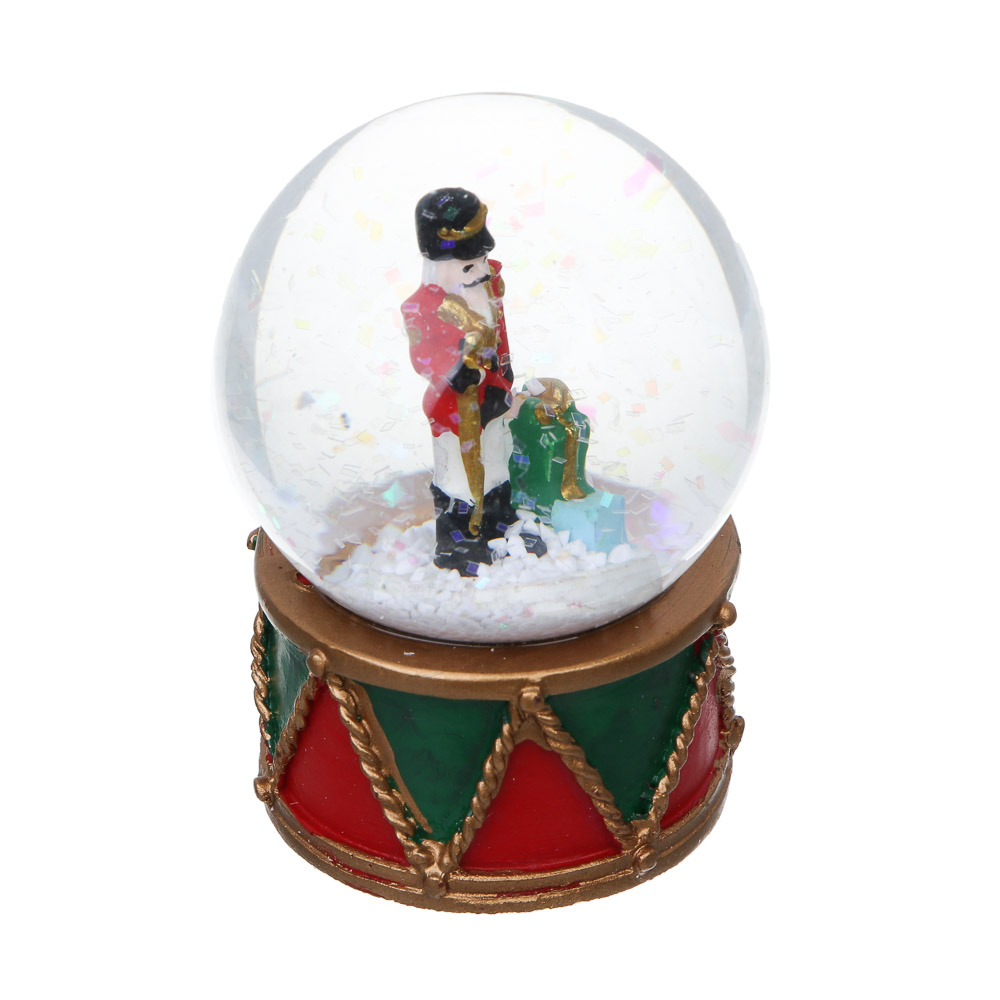 СНОУ БУМ Снежный шар Щелкунчик, 4,5x6,5 см, полистоун, стекло, 26-479 - #4