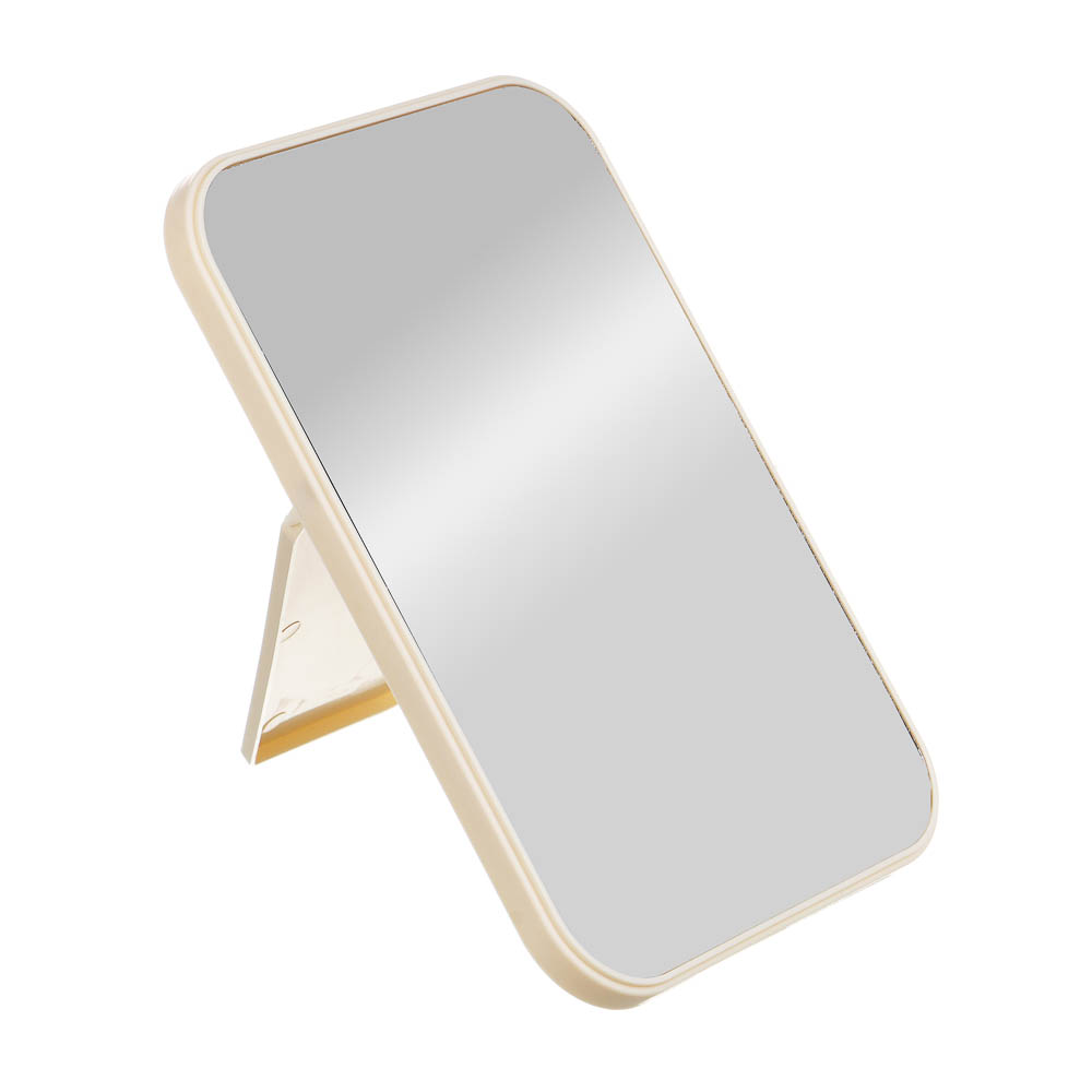 Зеркало настольное тм ЮНИLOOK, пластик, стекло, 20,5х14см, 2 цвета - #3