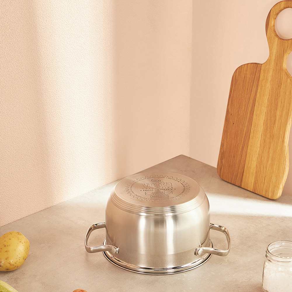 VETTA Берн Кастрюля 18х11см. 2,6л. со стекл. крышкой, индукция - #10