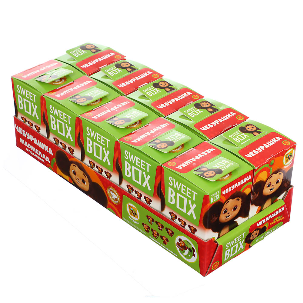 ЧЕБУРАШКА SWEET BOX Мармелад с подарком в коробочке 12/10, 10г. - #4