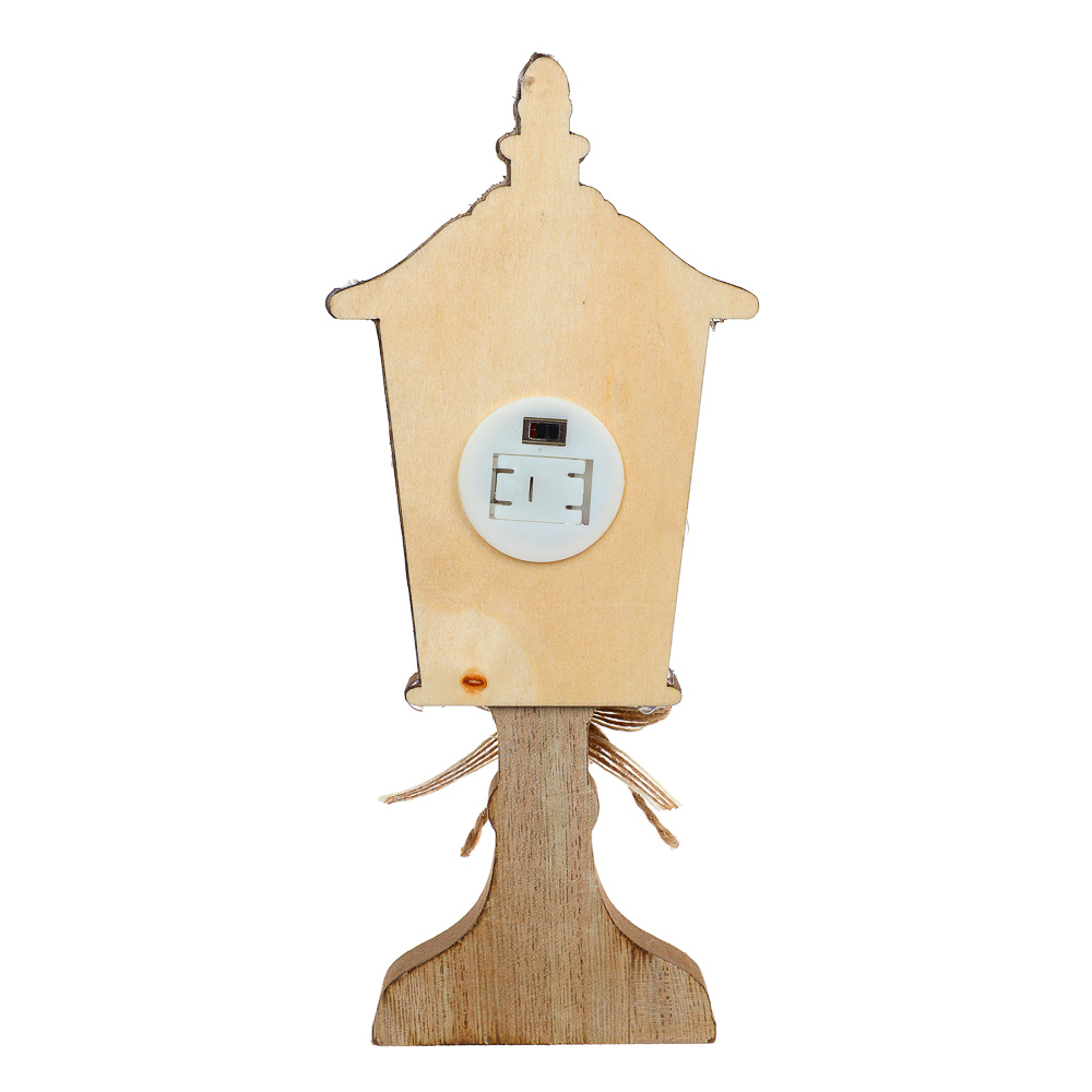 СНОУ БУМ Сувенир с подсветкой, декоративный, 2хLR44, 9x22 см, дерево, арт К14, 2 дизайна - #6