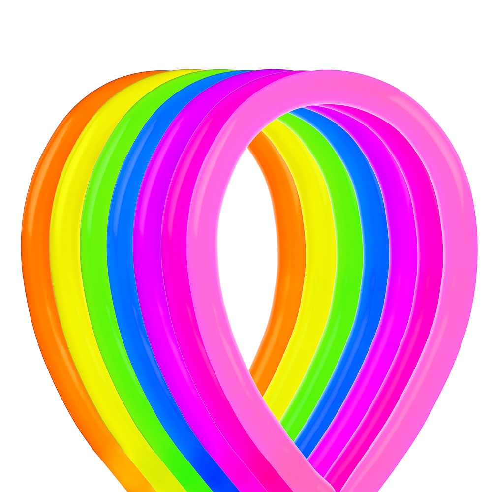 Набор воздушных шаров для моделирования тм Fntastic, насос, 20 шт, 30см, микс цветов неон - #3