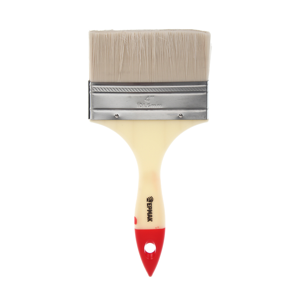 ЕРМАК Набор 4х малярных флейцевых кистей смешанный ворс: 25/50/70/100мм - #3