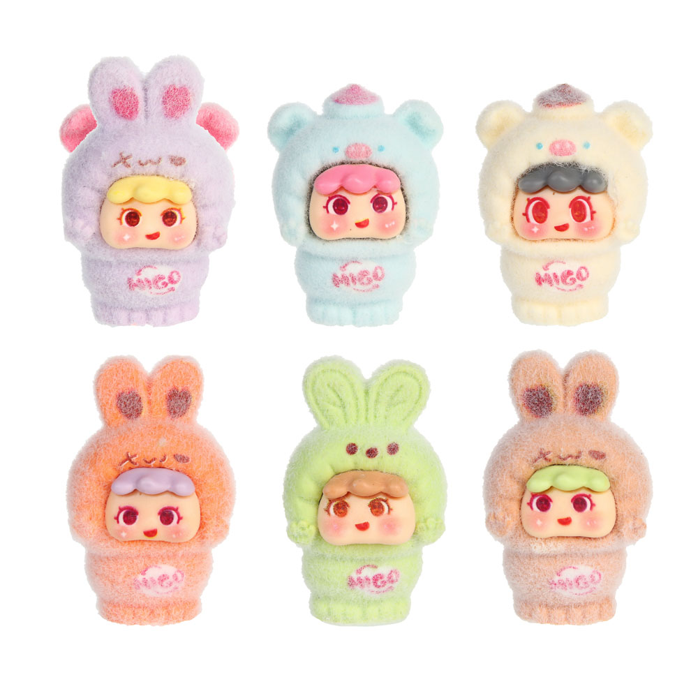 Игрушка сюрприз "Милахи", полистоун, флок, 5,8х5,8х7см, 12 дизайнов - #1