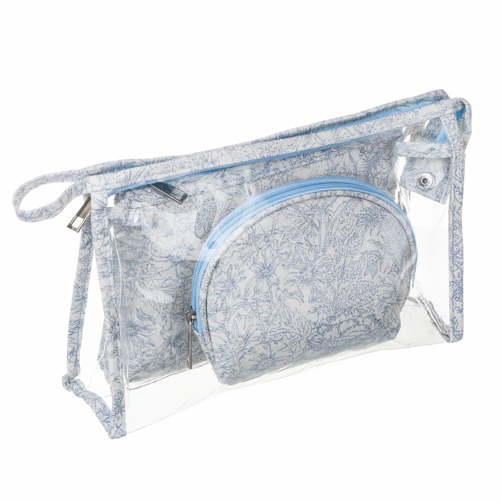 ЮL Косметички в наборе 3 шт Флора, ПВХ, ПЭ, 25х16х8см/20х14х3см/15х10х6см, 2 цвета - #8