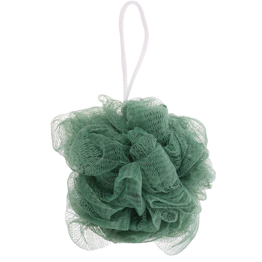 ЮL Мочалка шар роза с подвесом, полиэтилен, 40гр, 5-6 цветов, МС24-03 - #4