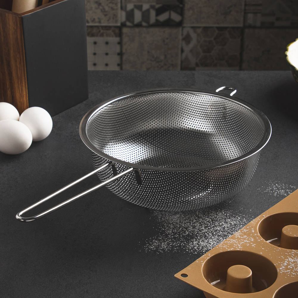 VETTA Дуршлаг с ручкой 22см, нерж.сталь - #12