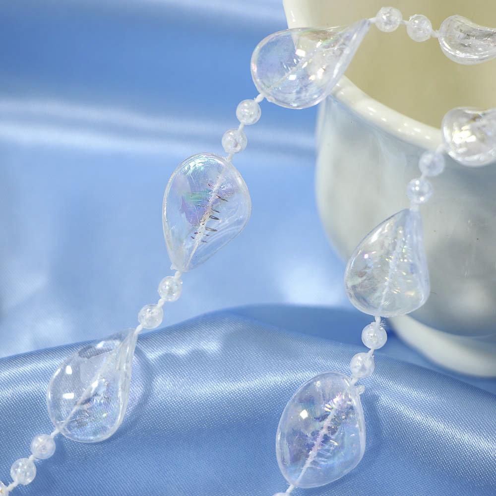 СНОУ БУМ Бусы декоративные 1x270 см, прозрачный, 26-571 - #5