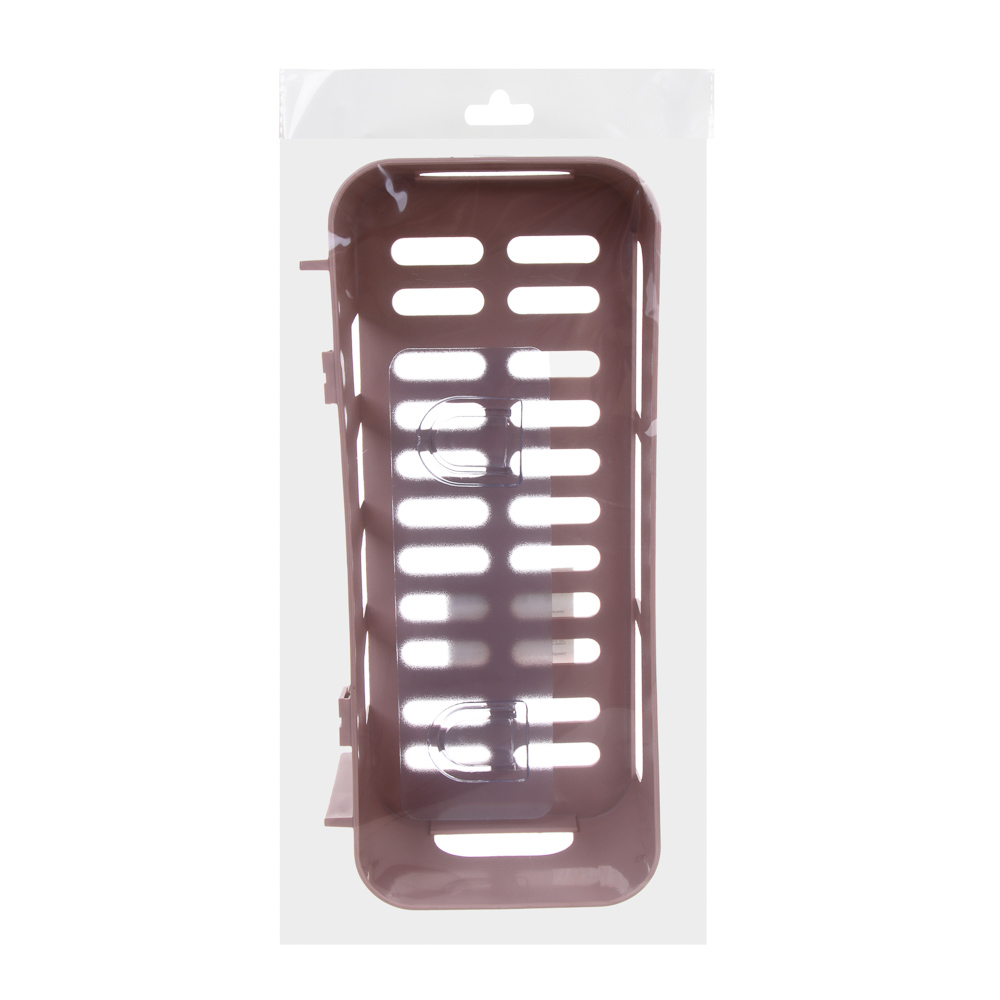 VETTA Classic Полка настенная прямоугольная (глубокая), пластик, 26x10,5x6,5 см, пудровый - #6