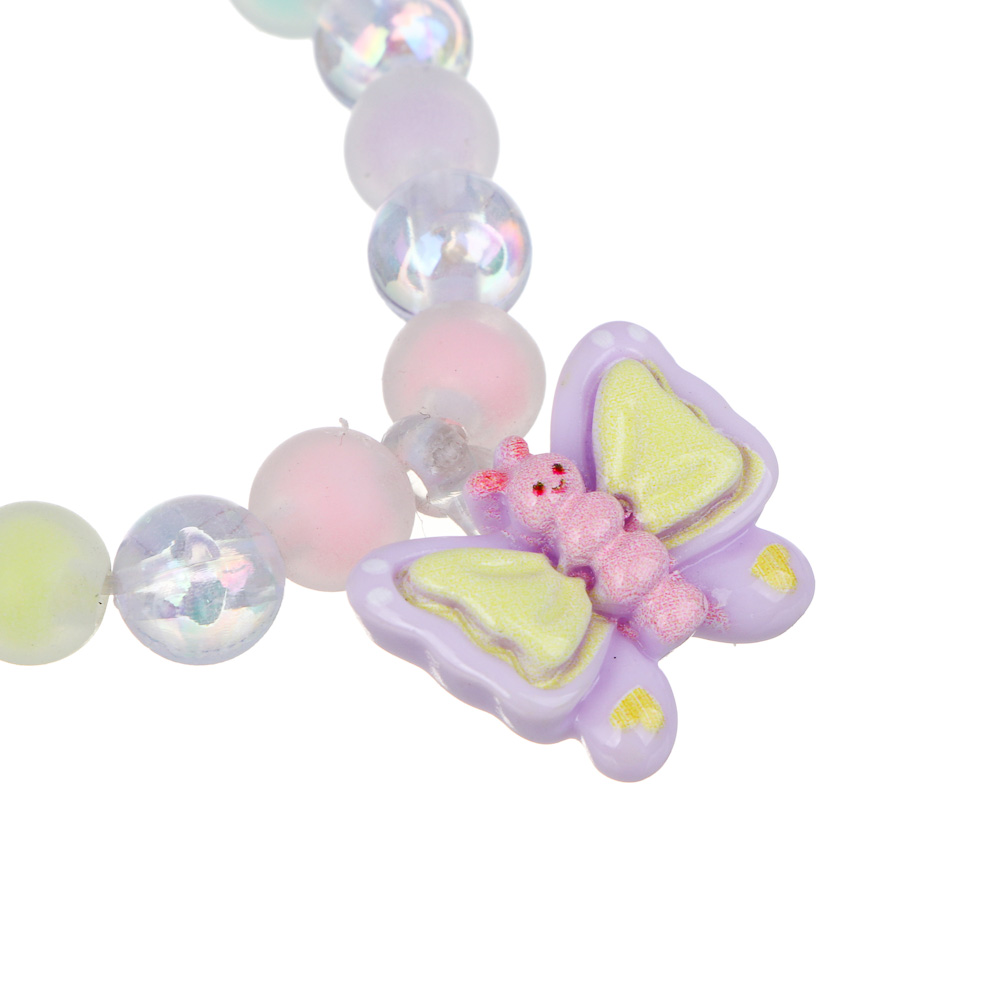 Набор детской бижутерии BY Русские супергерои: браслет, кольцо, крабики 2шт, клипсы, 3 дизайна - #8