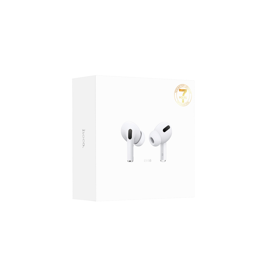 Наушники беспроводные TWS hoco. модель EW66, внутриканальные, 300/40мАч, BT5.3, цвет: белый - #2