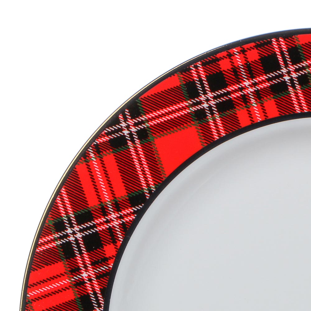 MILLIMI Шотландка Набор тарелок 25см, 2шт, костяной фарфор - #2