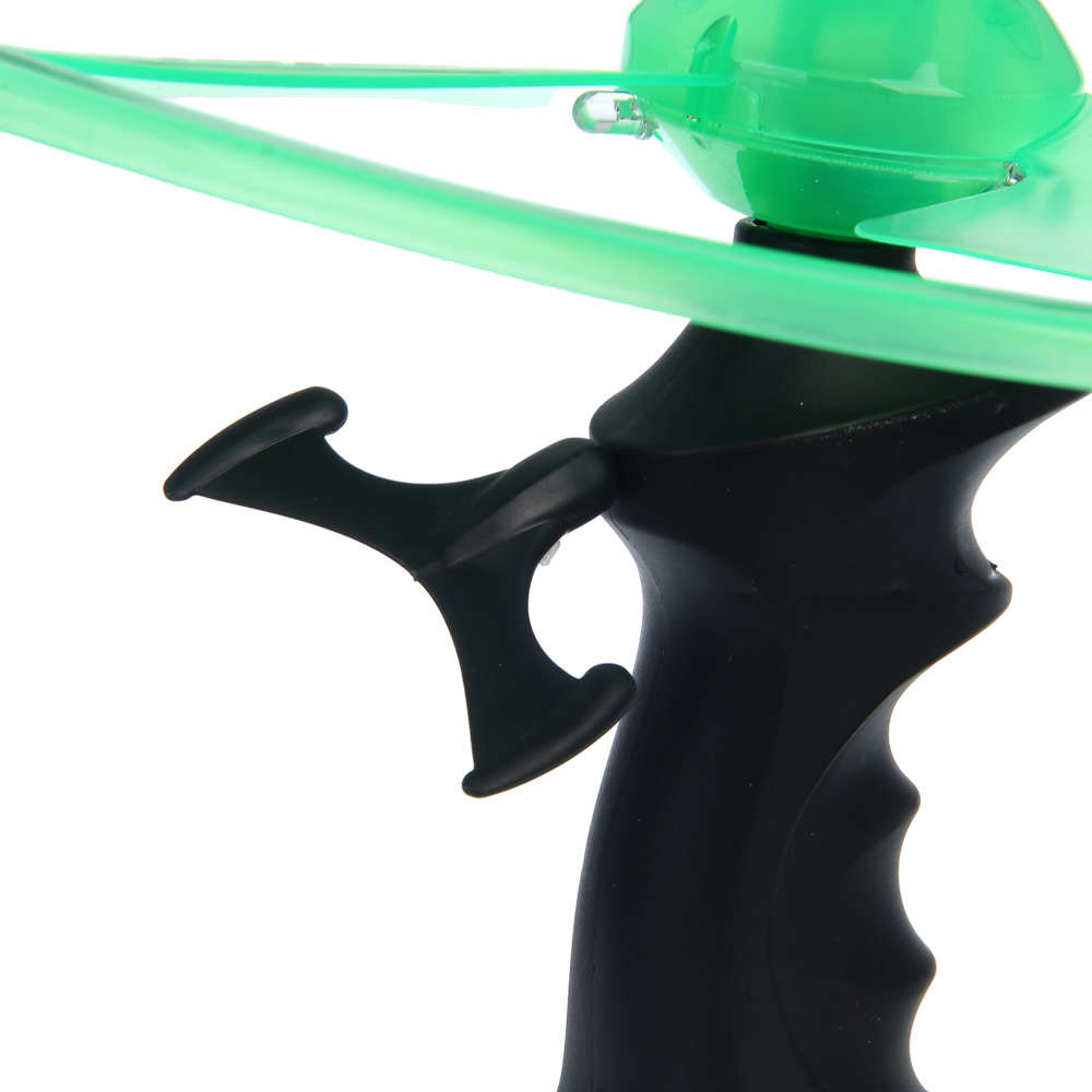 Запускалка с вертушкой большая механическая, 3х13AG, свет, d 25см, PP - #7