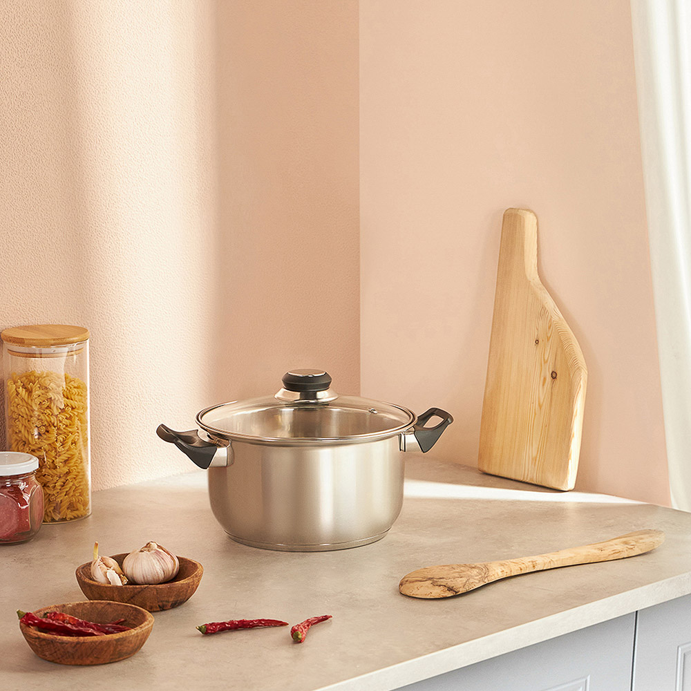 Стрейтон Кастрюля 20х11,5см, 2,9л, со стекл. крышкой - #5