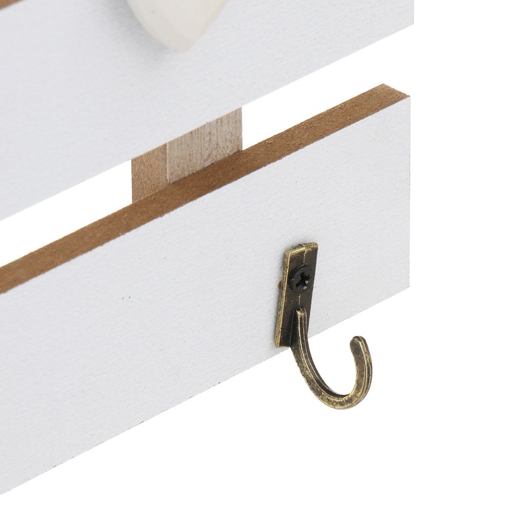Ключница открытого типа HOME на 3 крючка, 29,5x12 см, МДФ - #4