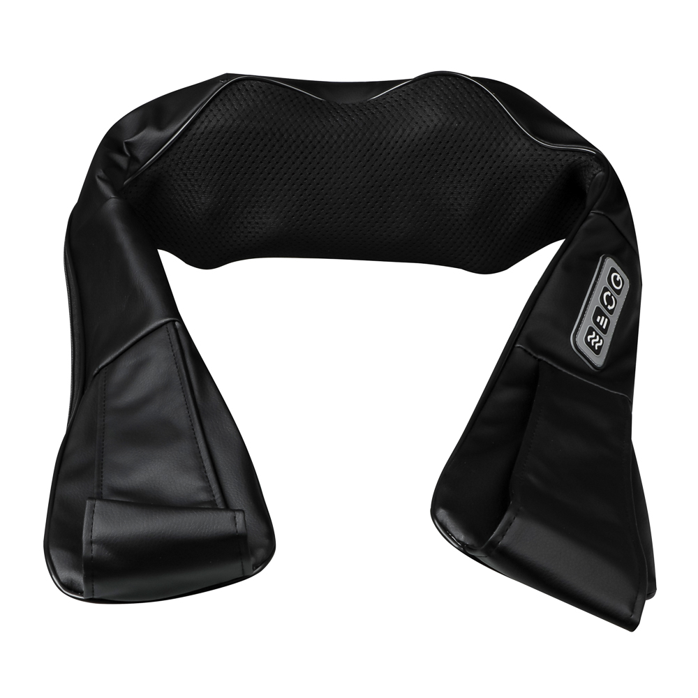 LEBEN Массажёр-подушка для шеи и спины, ИК-подогрев, 220в/авто.зарядка - #3