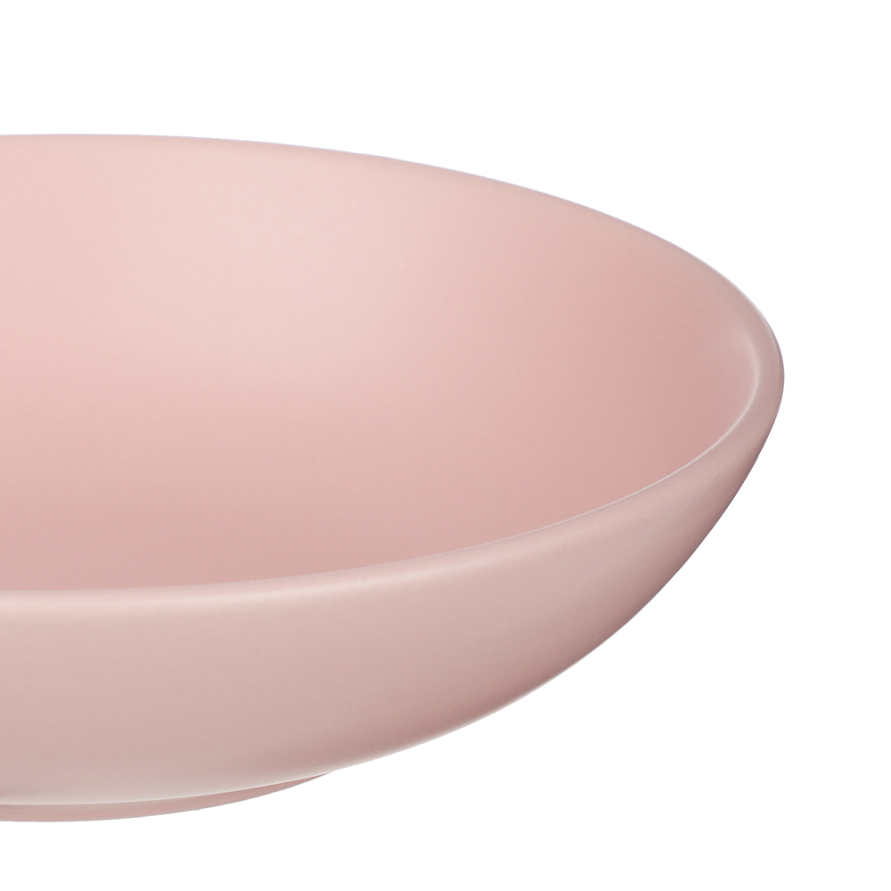 Тарелка для супа/салатник 20см, тм MILLIMI розовый, керамика - #2