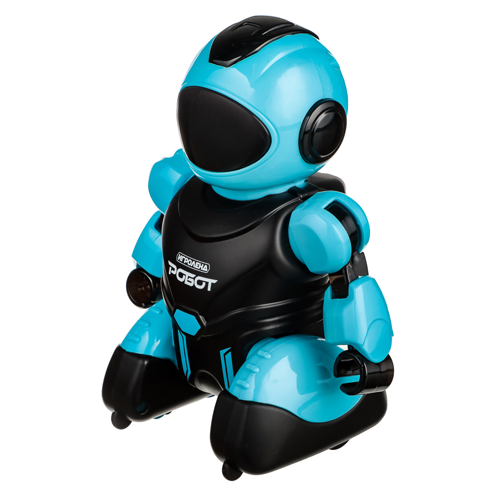 ИГРОЛЕНД Игрушка в виде робота "Минибот", свет, звук, движение, ABS, ЗУ, АКБ, 2хААА, 26,2х19,3х7,9см - #4