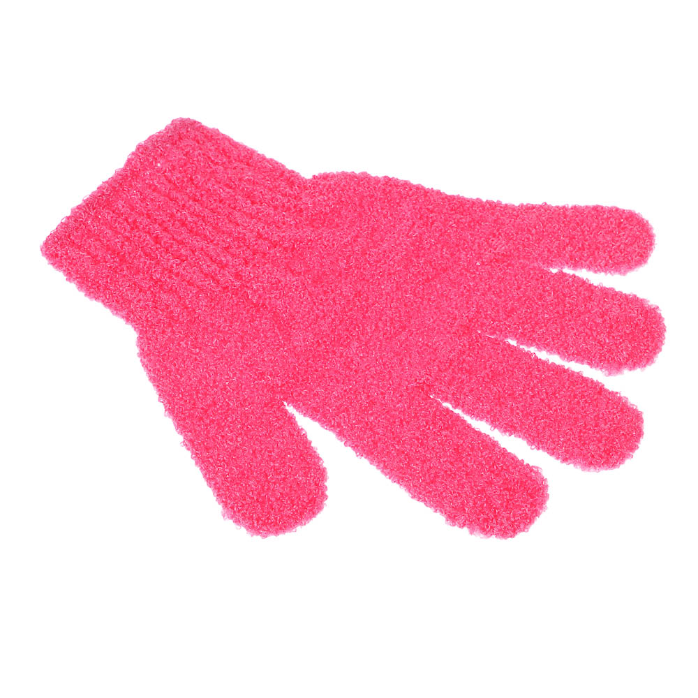 Мочалка перчатка тм ЮL с отшелушивающим эффектом, полиэстер, 18см, 5 цветов, МС24-06 - #3