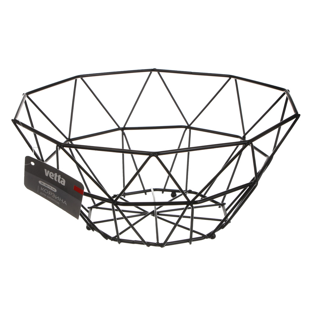 Корзина для фруктов тм Vetta углеродистая сталь, 26x26x13см - #4
