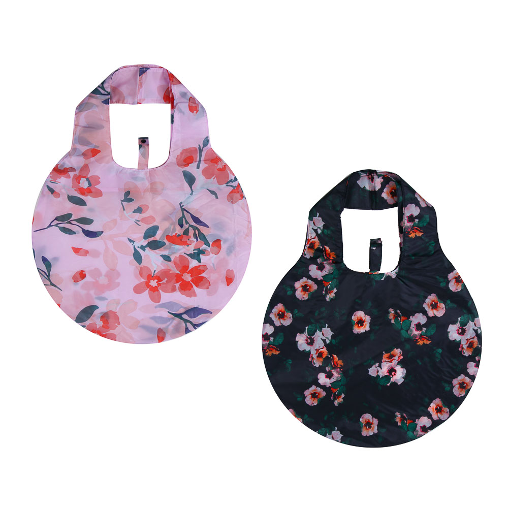 VETTA Сумка складная с дизайнерским принтом, круглая, 48х41 см - #1