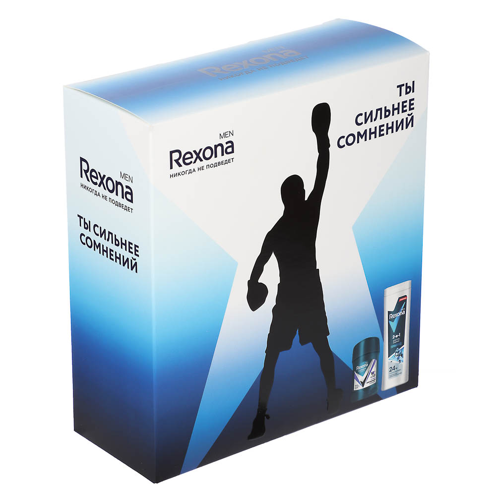 Подарочный набор мужской REXONA MEN ACTIVE POWER Дезодорант 50мл, Гель для душа 2в1, 180мл - #3