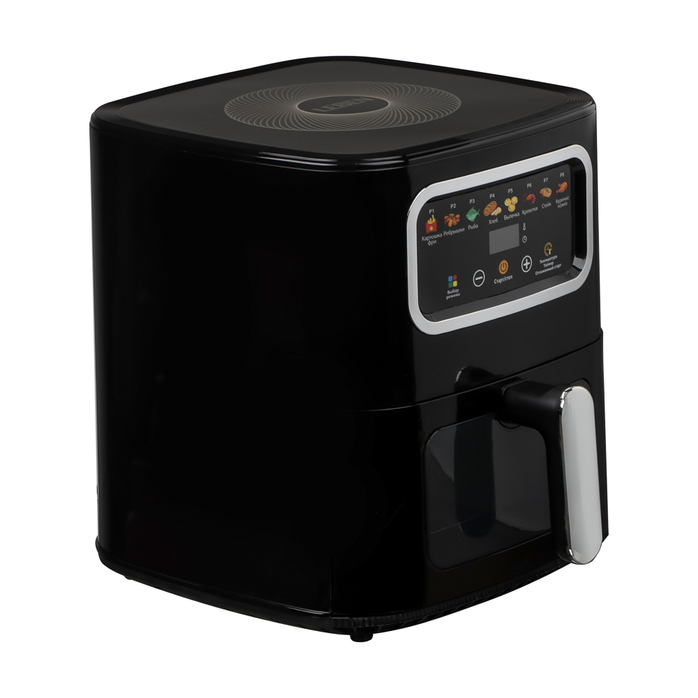 LEBEN Аэрогриль, 5л, 1600Вт, черный, 220в - #1