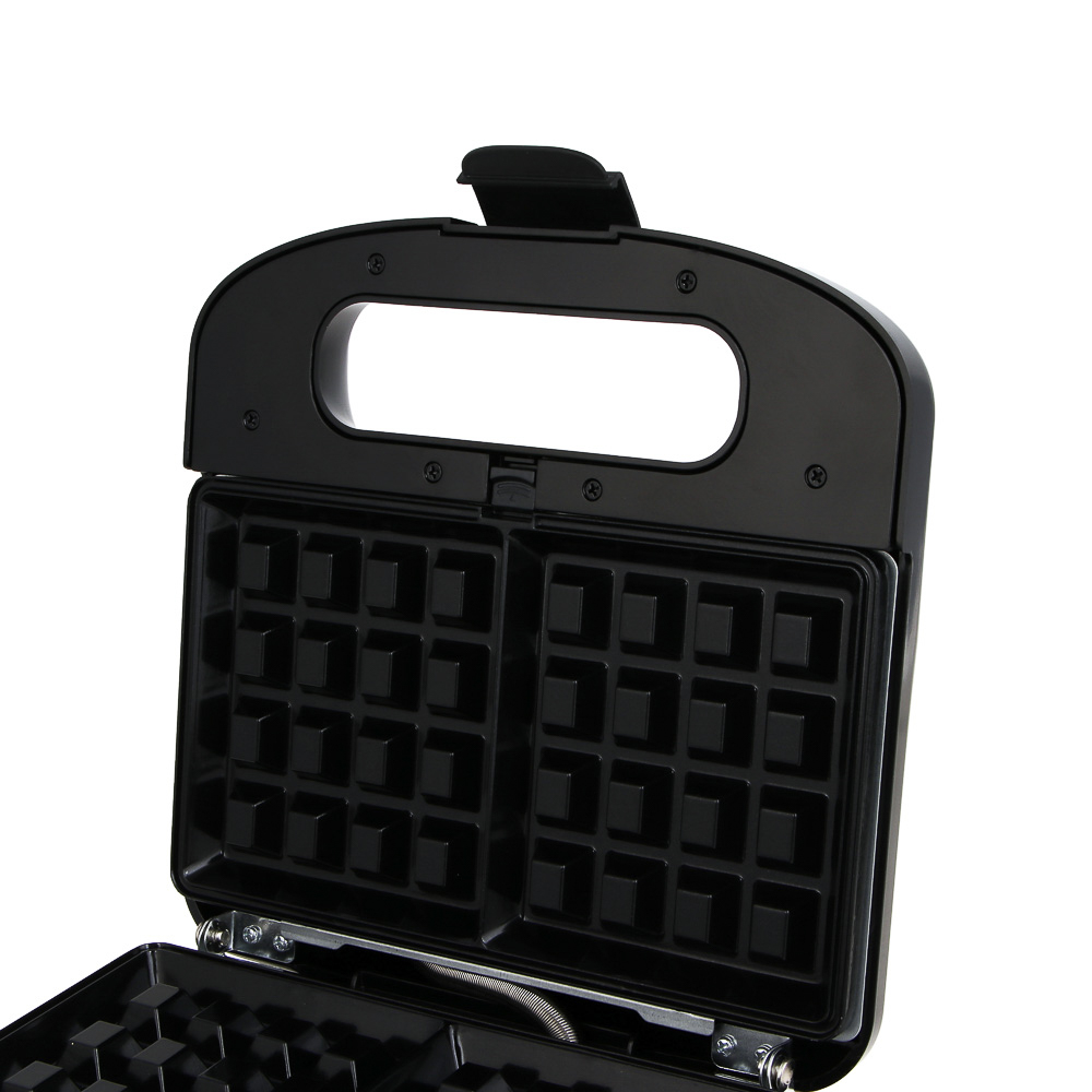 LEBEN Мультипекарь 3-в-1, 1000 Вт, 3 съёмных панели (орешки, венские вафли, гриль) - #6