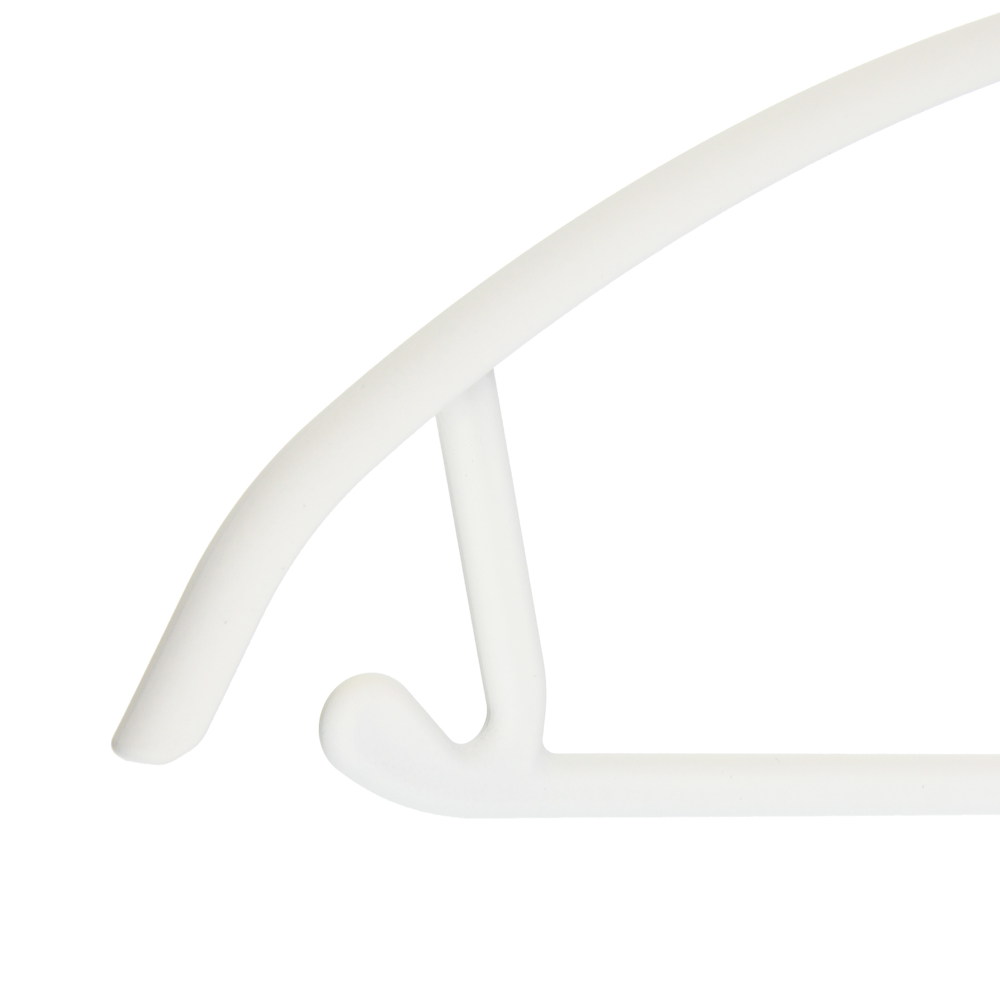 VETTA Вешалка с перекладиной, 40х21.5х1 см, пластик с покрытием Soft-touch, белая - #4