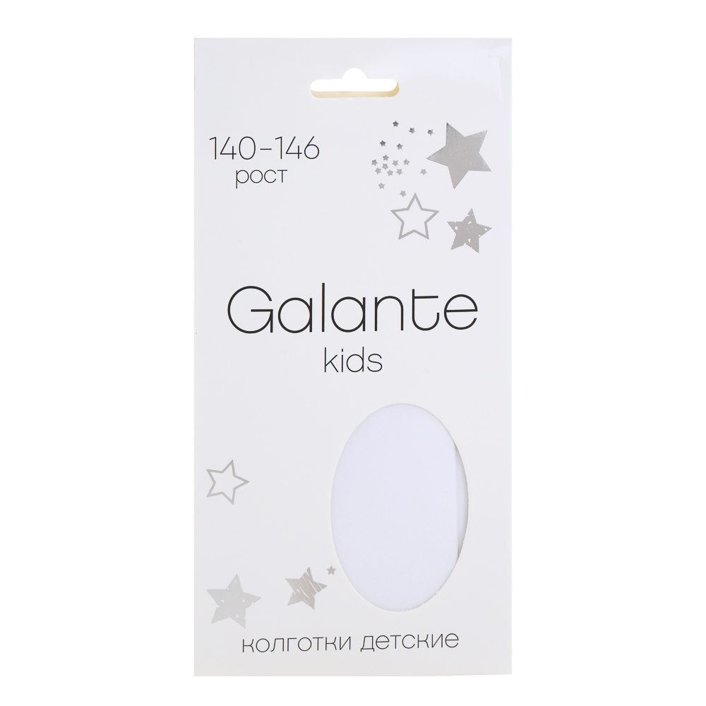 GALANTE Колготки детские, 85% полиамид, 15% эластан, 140-146, цвет белый - #3